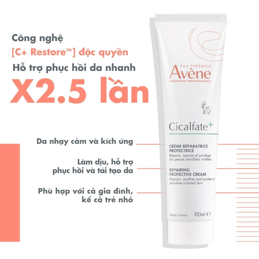 Kem Phục Hồi Avène Giúp Làm Lành Da, Làm Dịu Tổn Thương Trên Da 100ml
