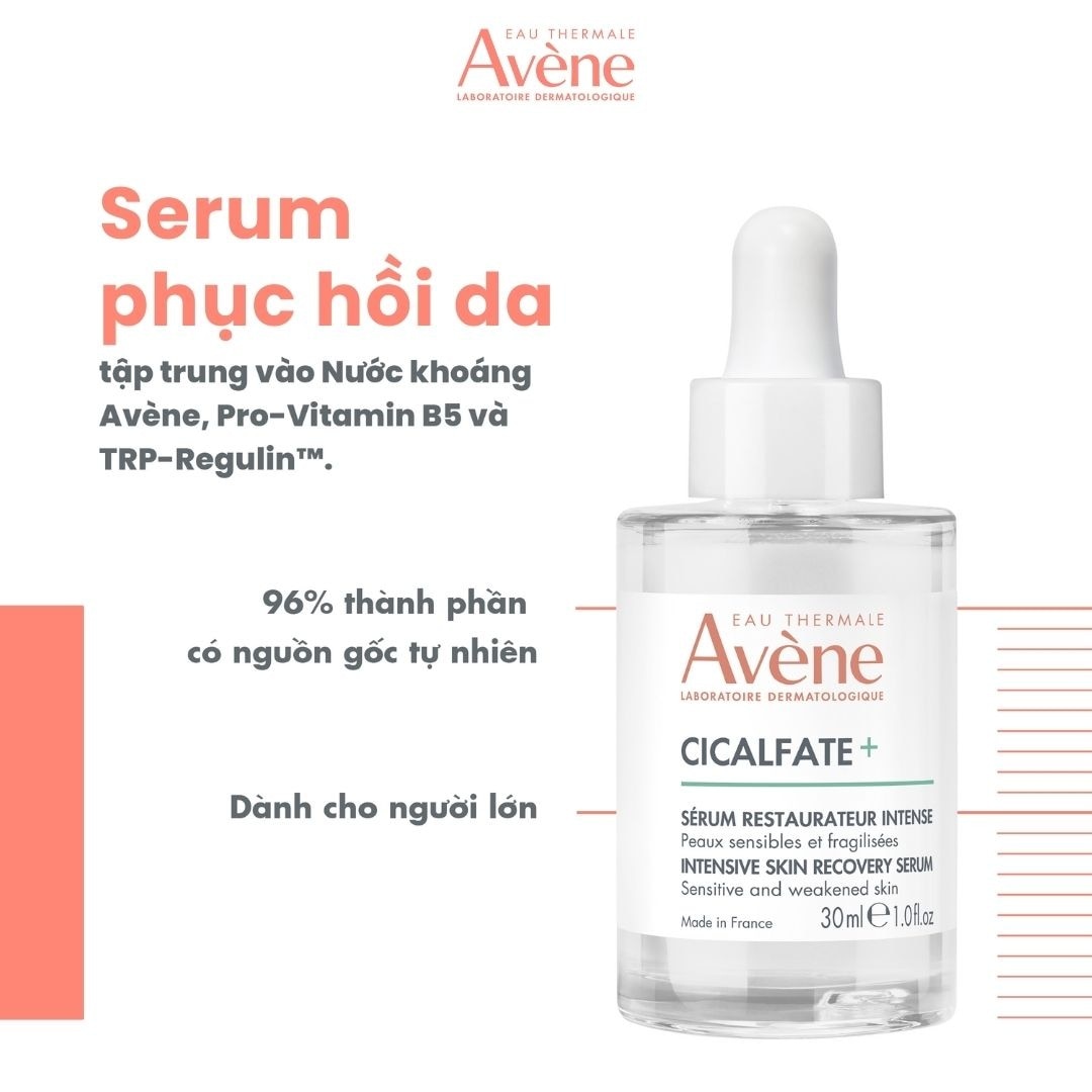 Tinh Chất Phục Hồi Làm Dịu Avène Giúp Phục Hồi Da Nhạy Cảm, Kích Ứng 30ml