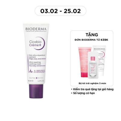 BIODERMA Kem Dưỡng Bioderma Cicabio Crème+ Phục Hồi Da 40ml