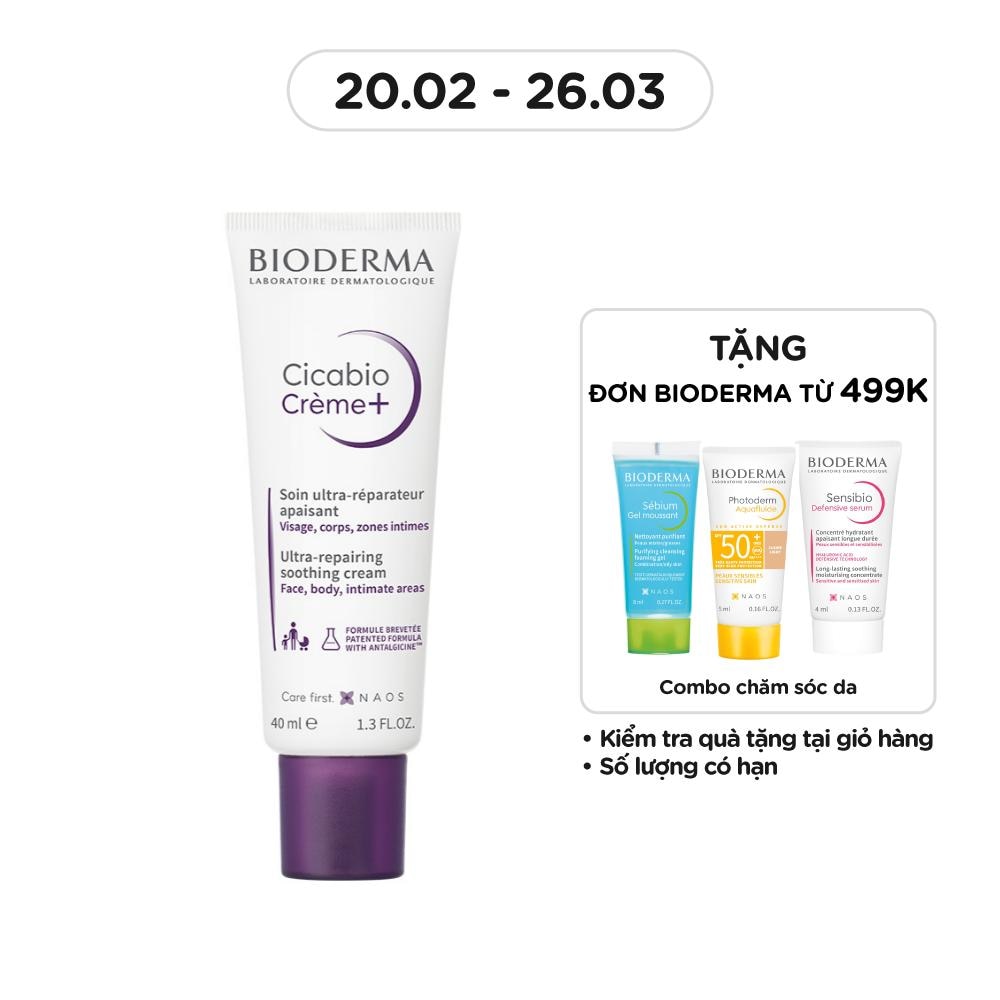 Kem Dưỡng Bioderma Cicabio Crème+ Phục Hồi Da 40ml