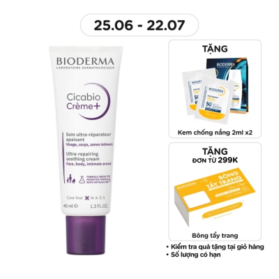 BIODERMA - Kem Dưỡng Bioderma Cicabio Crème+ Phục Hồi Da 40ml