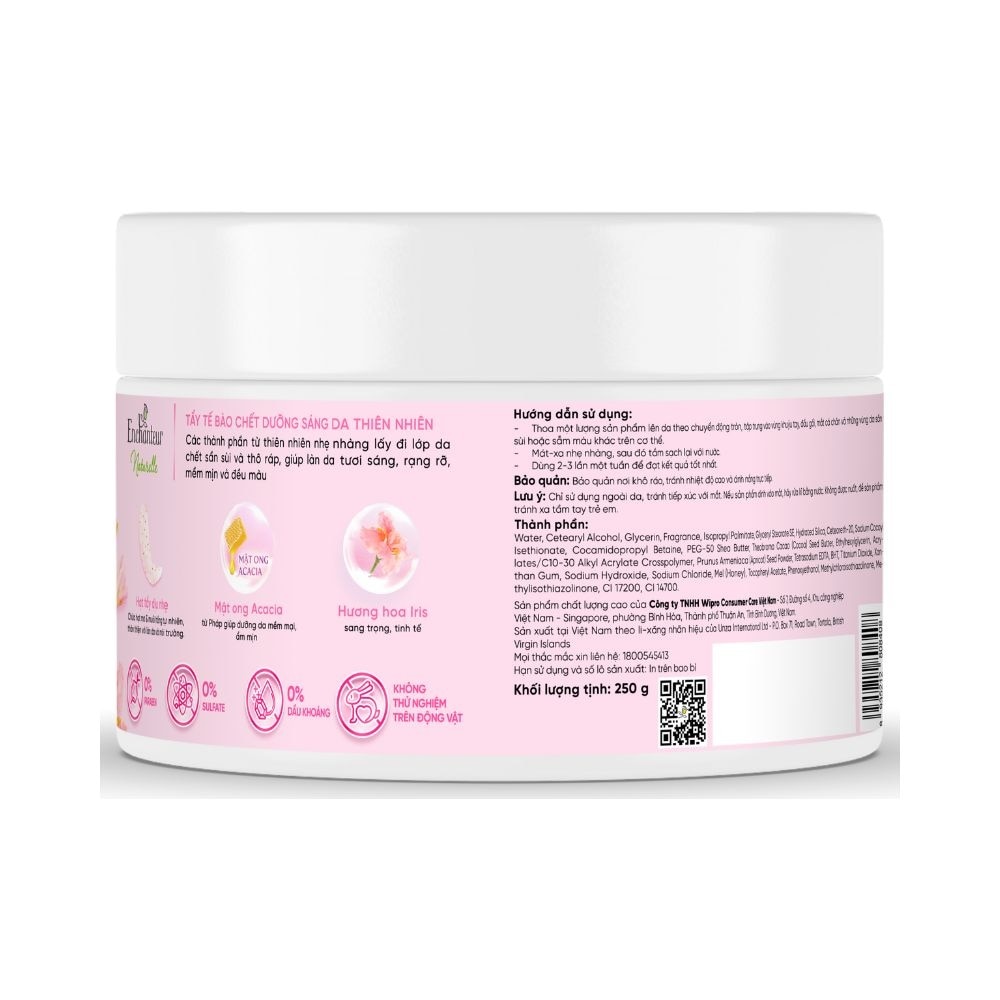 Naturelle Exfoliating & Brightening Body Scrub French Iris 250g