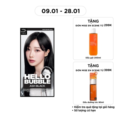 MISE EN SCÈNE Hello Bubble 100g .#3AB Ash Black