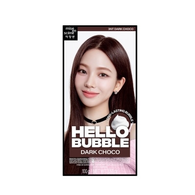 MISE EN SCÈNE Bọt Kem Nhuộm Tóc mise en scène Hello Bubble 100g .#3NT Dark Choco Màu Nâu Đen