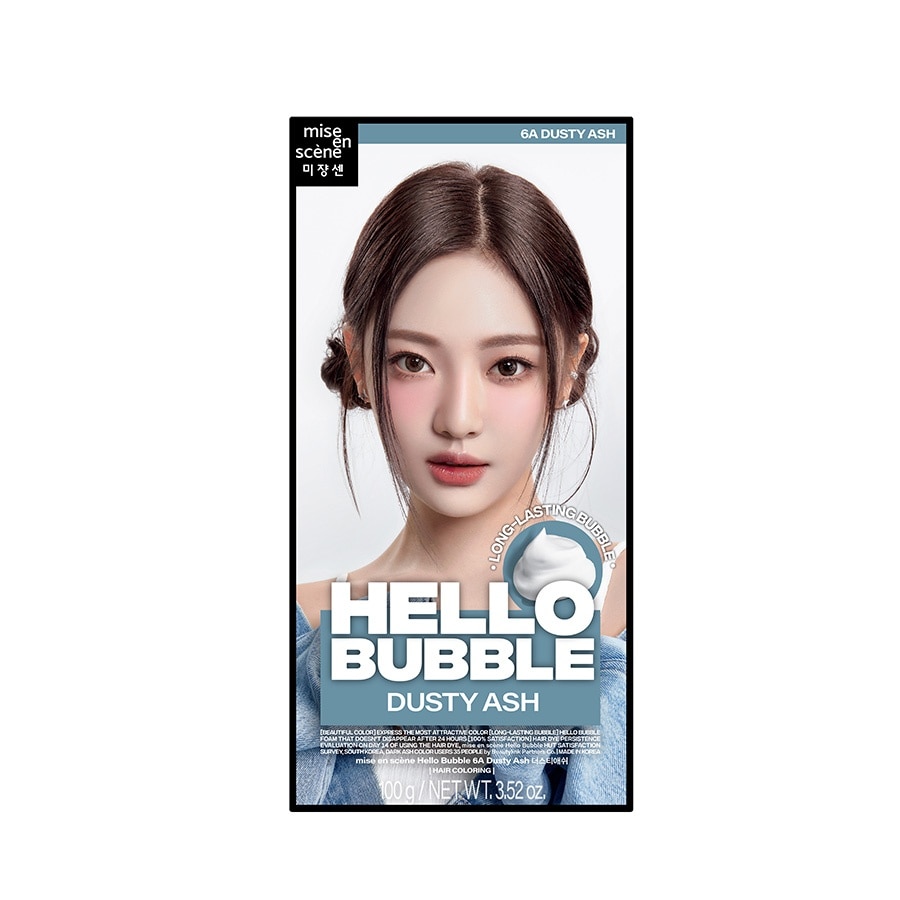 Bọt Kem Nhuộm Tóc mise en scène Hello Bubble 100g .#6A Dusty Ash Màu Nâu Tây Lạnh