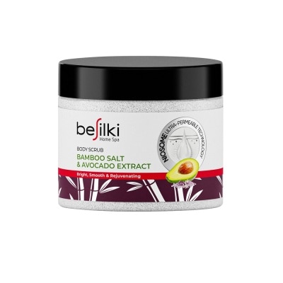 BESILKI Tẩy Tế Bào Chết Besilki Body Scrub Muối Tre & Chiết Xuất Bơ Bamboo Salt & Avocado Extract 350g