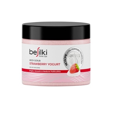 BESILKI Tẩy Tế Bào Chết Besilki Body Scrub Sữa Chua Dâu Tây Strawberry Yogurt 280ml