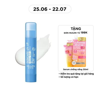 MIZUMI - Son Dưỡng Môi Chống Nắng MizuMi Skincare UV Lip Glassy Balm Clear SPF50+ PA++++ 3.5g