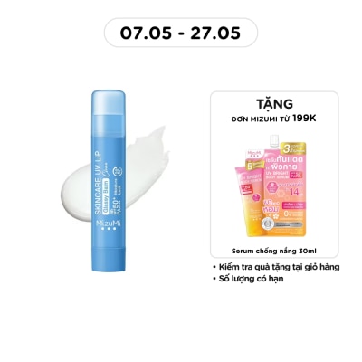 MIZUMI - Son Dưỡng Môi Chống Nắng MizuMi Skincare UV Lip Glassy Balm Clear SPF50+ PA++++ 3.5g