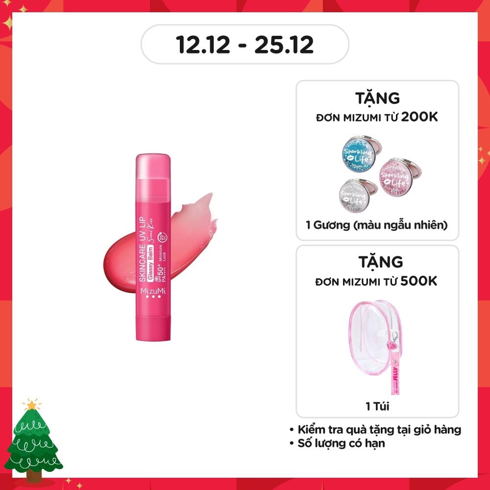 Skincare UV Lip Glassy Balm Seoul Kiss SPF50+ PA++++ 3.5g