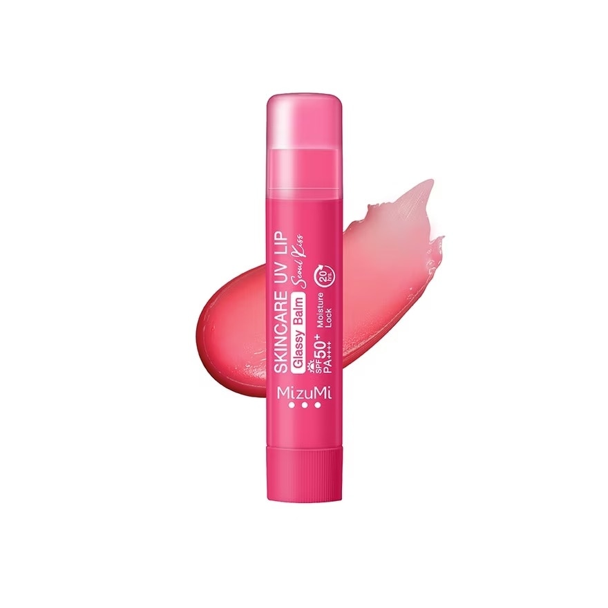 Skincare UV Lip Glassy Balm Seoul Kiss SPF50+ PA++++ 3.5g