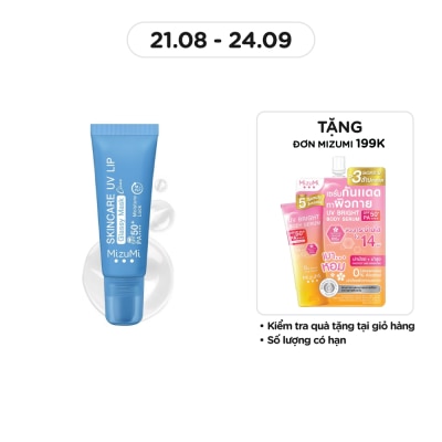 MIZUMI Mặt Nạ Môi Chống Nắng MizuMi Skincare UV Lip Glassy Mask Clear SPF50+ PA++++ 8ml