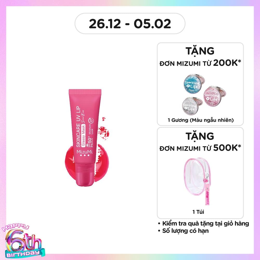 Skincare UV Lip Glassy Mask Seoul Kiss SPF50+ PA++++ 8ml