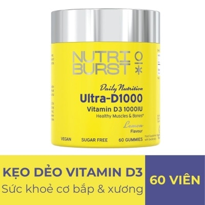 NUTRIBURST Ultra-D1000 Lemon Flavour 60 Gummies