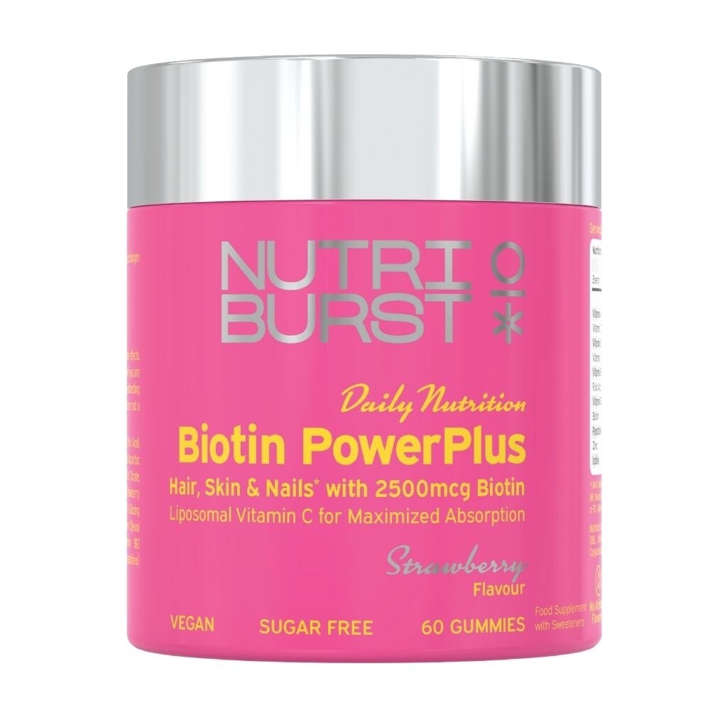 Biotin Powerplus Strawberry Flavour 60 Gummies