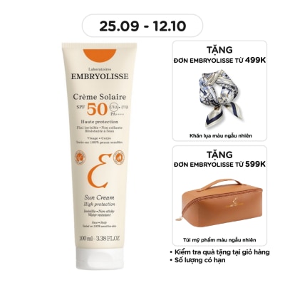 EMBRYOLISSE Kem Chống Nắng Embryolisse Crème Solaire SPF50 100ml