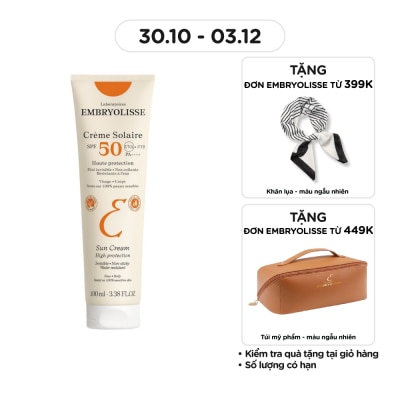 EMBRYOLISSE Crème Solaire SPF50 100ml