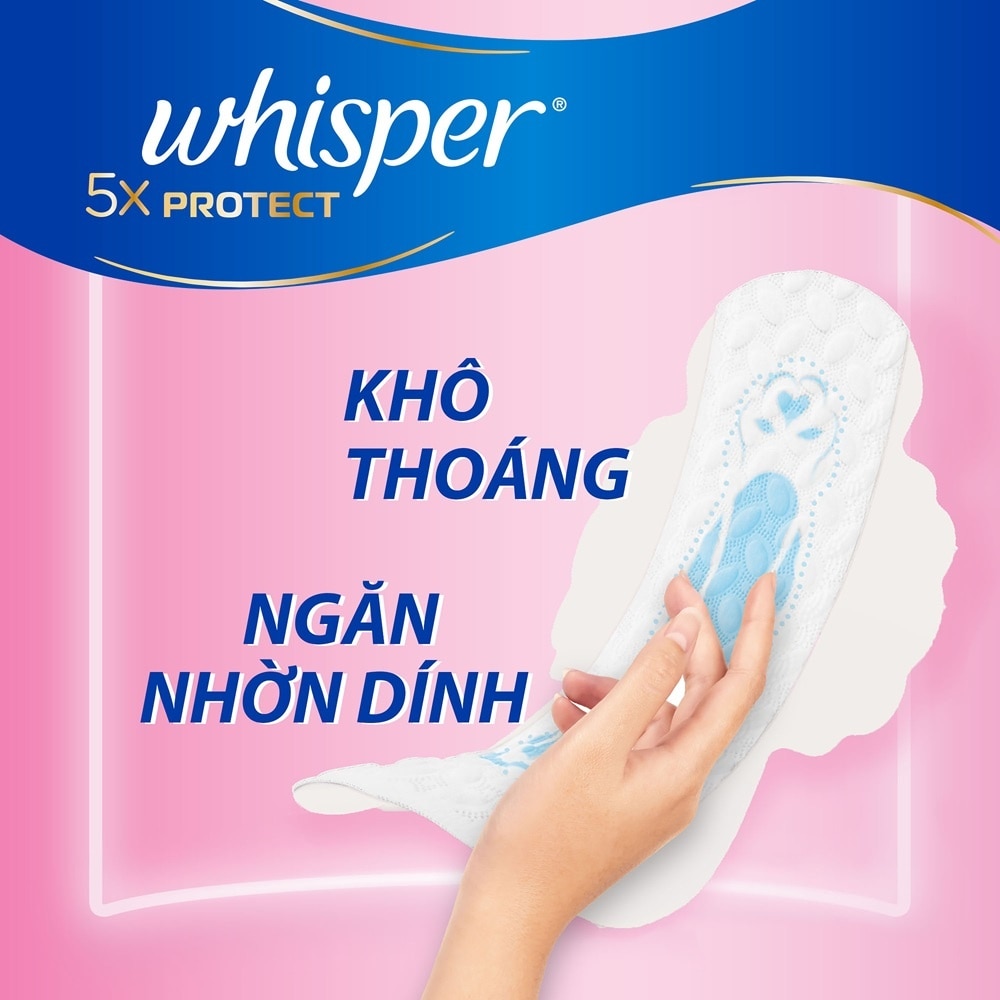 Băng Vệ Sinh Whisper Siêu Mỏng 5X Protect 28cm 16Miếng