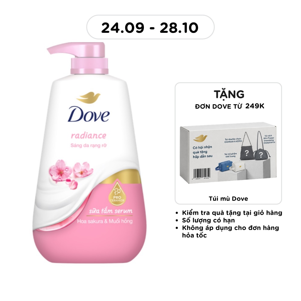 Sữa Tắm Serum Dove Hoa Sakura & Muối Hồng Radiance 500g image