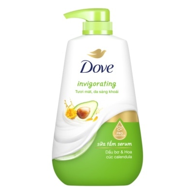 DOVE Sữa Tắm Serum Dove Dầu Bơ & Hoa Cúc Invigorating 500g