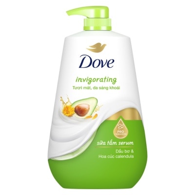 DOVE Sữa Tắm Serum Dove Dầu Bơ & Hoa Cúc Invigorating 900g