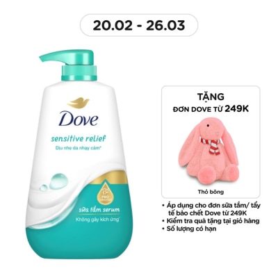 DOVE Sữa Tắm Serum Dove Dịu Nhẹ Sensitive Relief 500g