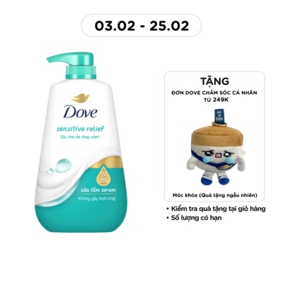 DOVE Sữa Tắm Serum Dove Dịu Nhẹ Sensitive Relief 500g