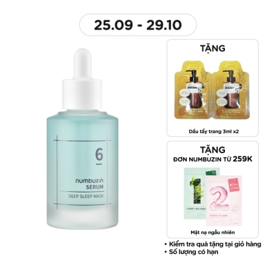 NUMBUZIN Tinh Chất Numbuzin No.6 Deep Sleep Mask Serum 50ml