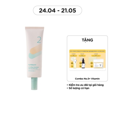 NUMBUZIN Kem Dưỡng Nâng Tone Numbuzin No.2 Goodbye Redness Derma Tone Up 50ml