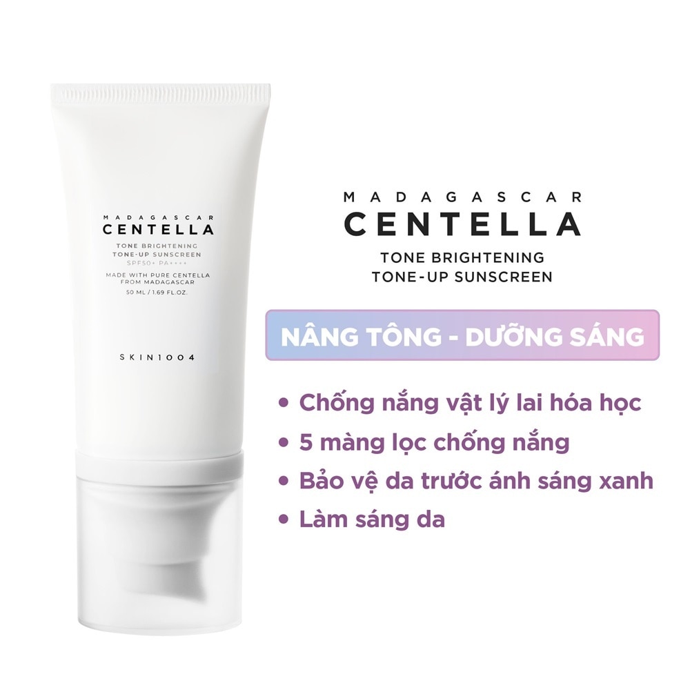 Madagascar Centella Tone Brightening Tone-Up Sunscreen SPF50+ PA++++ 50ml