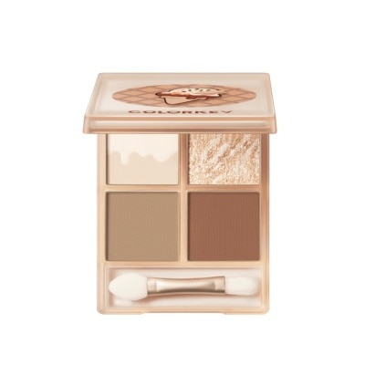 COLORKEY Bảng Phấn Mắt Colorkey Four Color Eyeshadow 4g .#03 Raw Chocolate