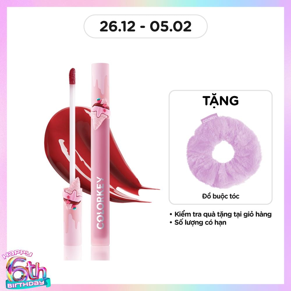 Son Bóng Colorkey Airy Lip Mirror Series (Ice Cream) 1.7g .#R702