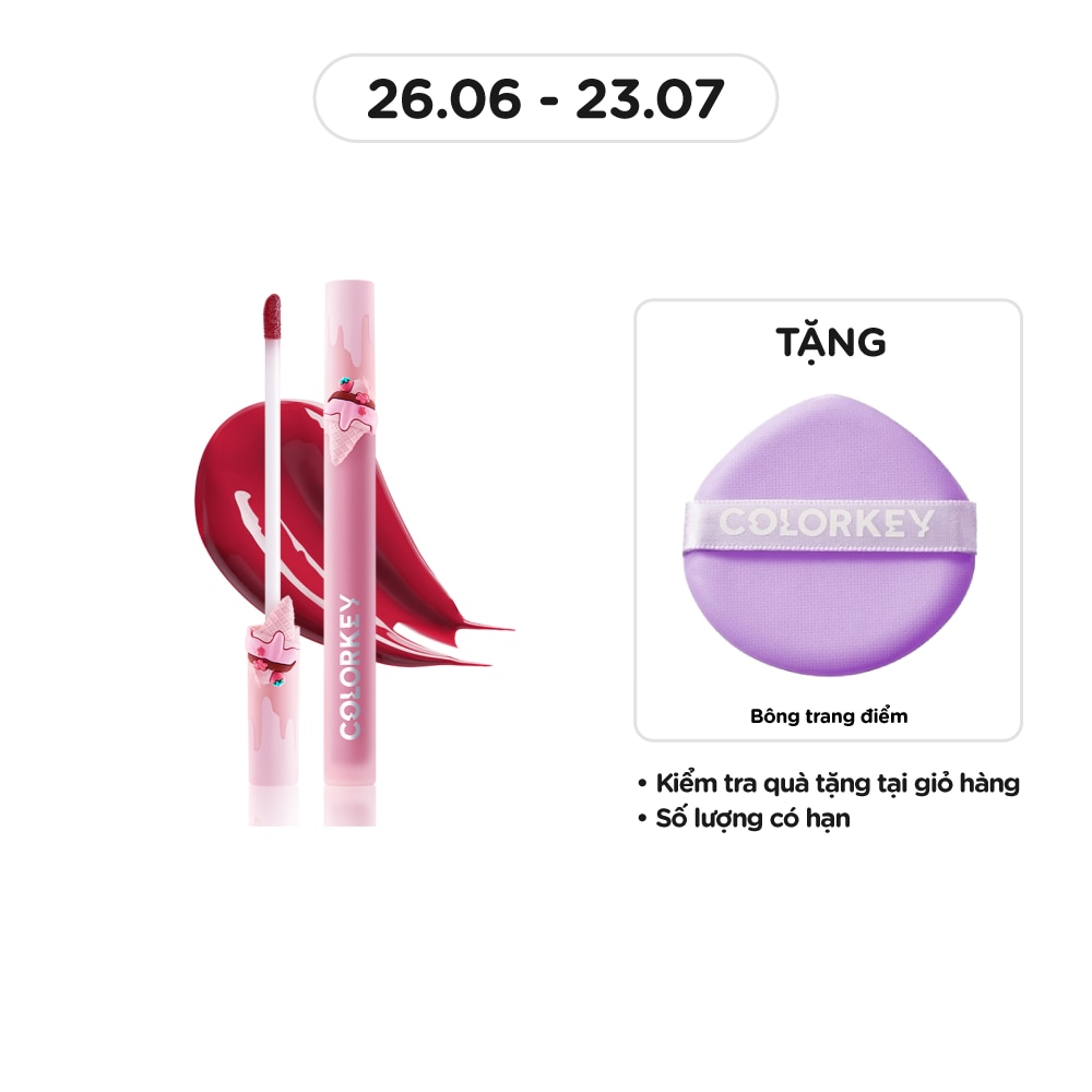 Colorkey Airy Lip Mirror Series (Ice Cream) 1.7g .#R704