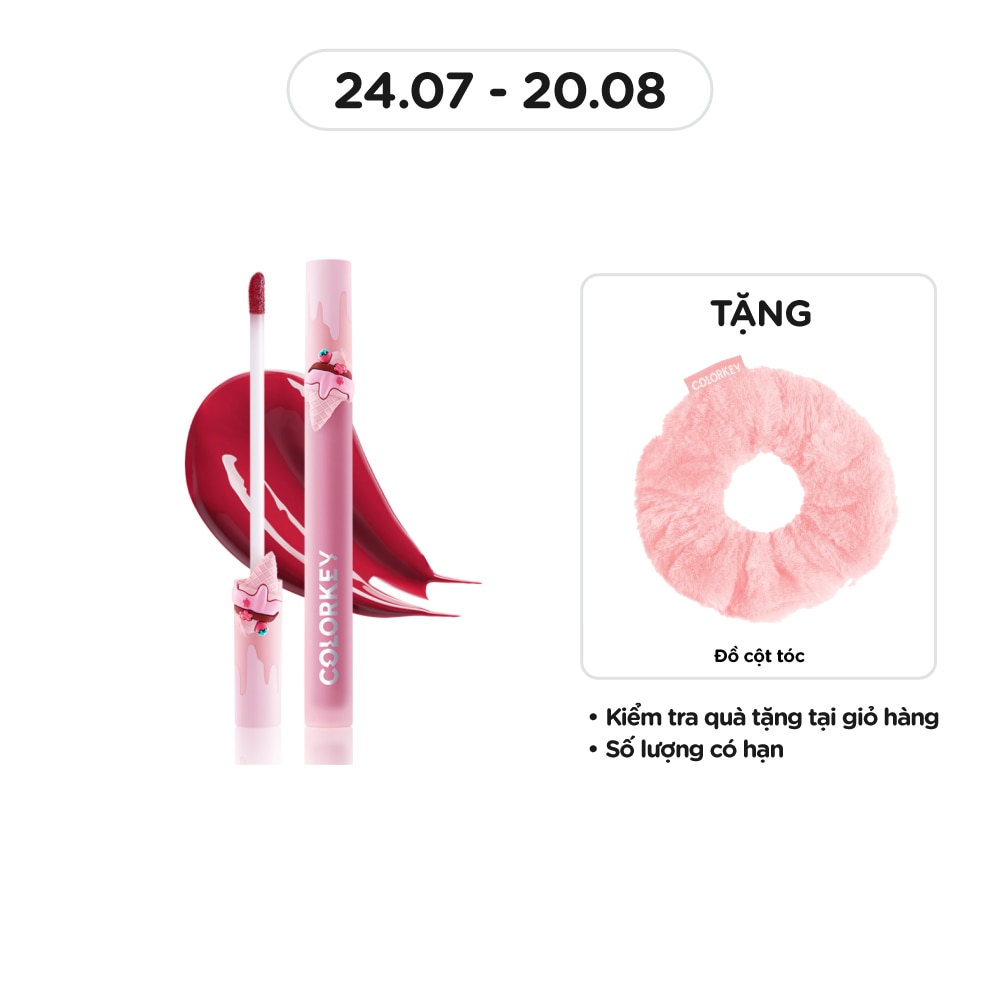 Son Bóng Colorkey Airy Lip Mirror Series (Ice Cream) 1.7g .#R704
