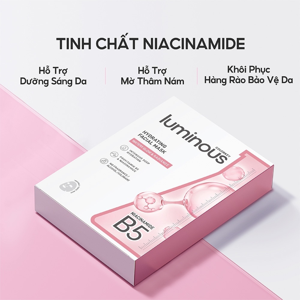 Mặt Nạ Dưỡng Ẩm Colorkey Hydrating Facial Mask 25ml x 10pcs image