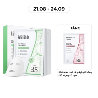 COLORKEY Colorkey Luminous Brightening Facial Mask 25ml x 10pcs