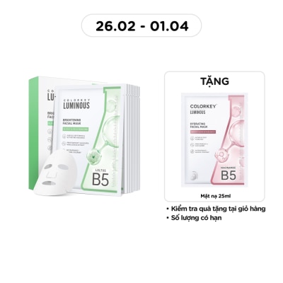 COLORKEY - Colorkey Luminous Brightening Facial Mask 25ml x 10pcs