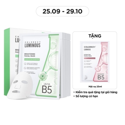 COLORKEY Mặt Nạ Colorkey Luminous Brightening 25ml x 10pcs
