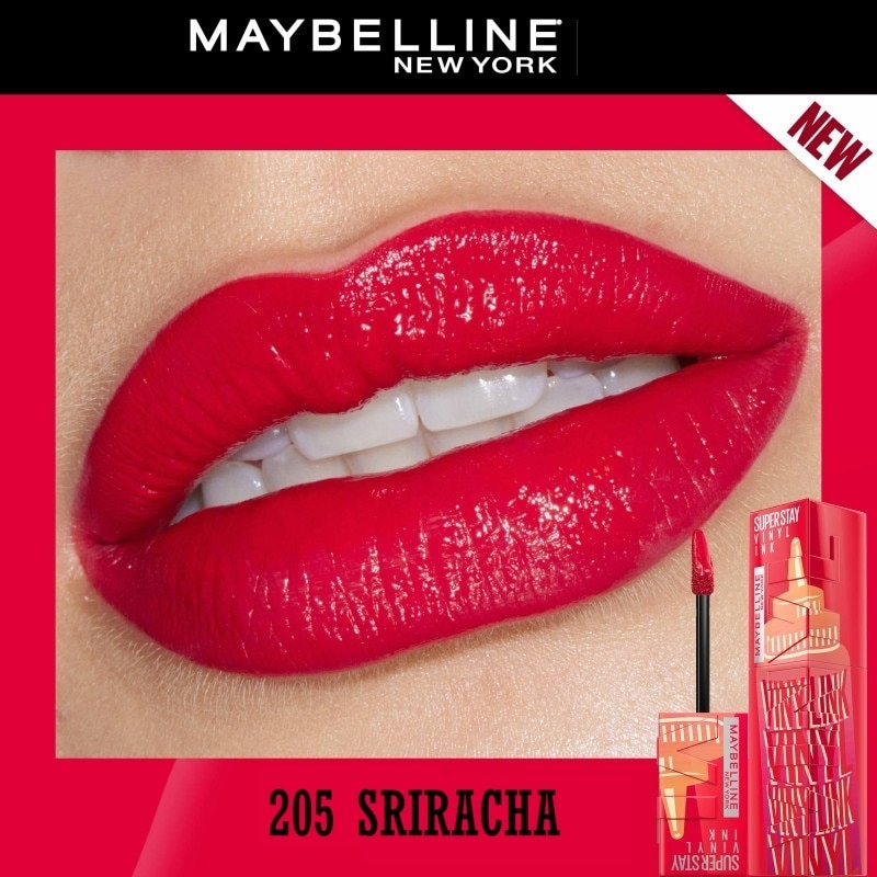 Son Bóng Maybelline Superstay Vinyl Ink 4.2ml .#205 Sriracha