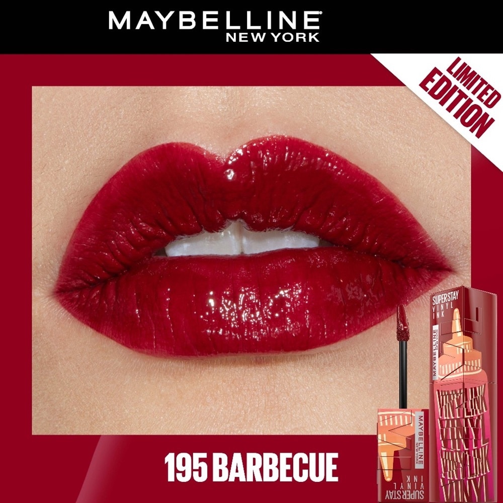 Son Bóng Maybelline Superstay Vinyl Ink 4.2ml .#195 Barbecue