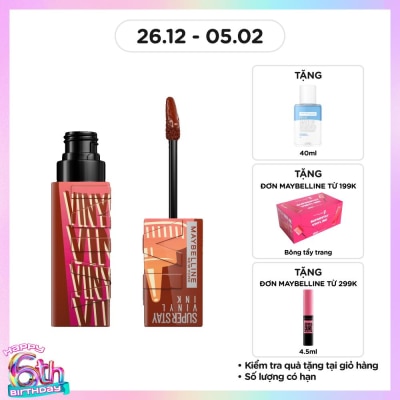 MAYBELLINE NEW YORK Son Bóng Maybelline Superstay Vinyl Ink 4.2ml .#190 Sweet N’ Sour