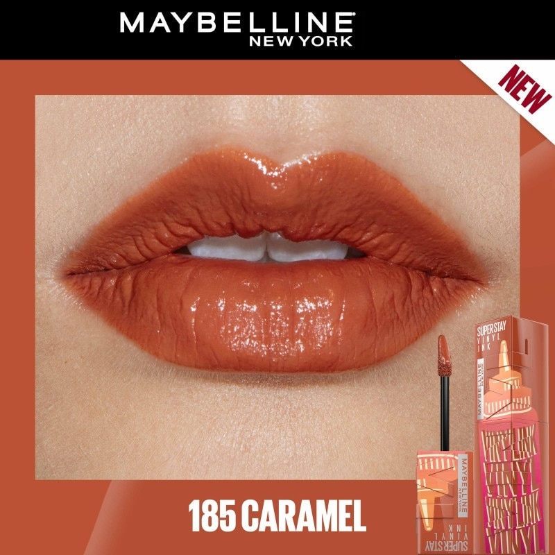 Son Bóng Maybelline Superstay Vinyl Ink 4.2ml .#185 Caramel