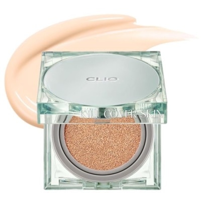 CLIO Phấn Nước Clio Kill Cover Skin Fixer Cushion SPF 50+ PA+++ Kèm Lõi Thay Thế 15gx2 .#19N Porcelain