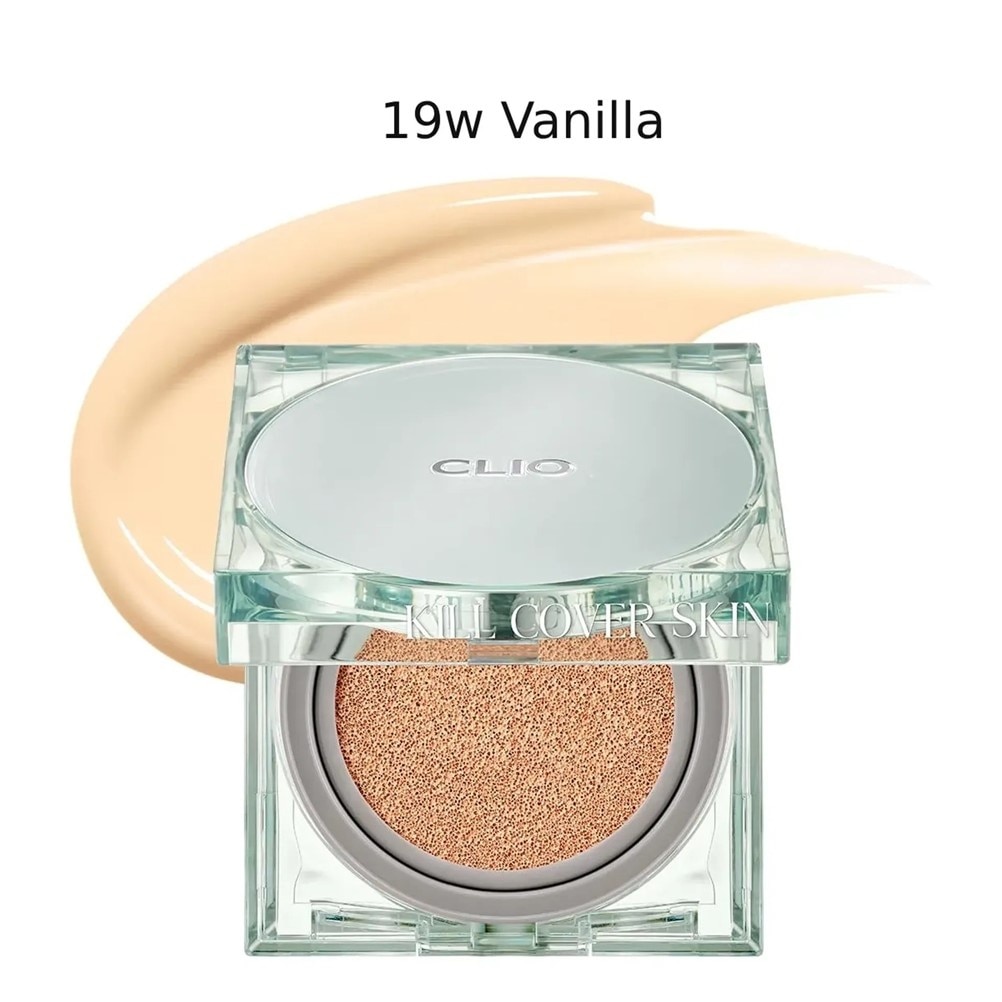 Phấn Nước Clio Kill Cover Skin Fixer Cushion SPF 50+ PA+++ Kèm Lõi Thay Thế 15gx2 .#19W Vanilla