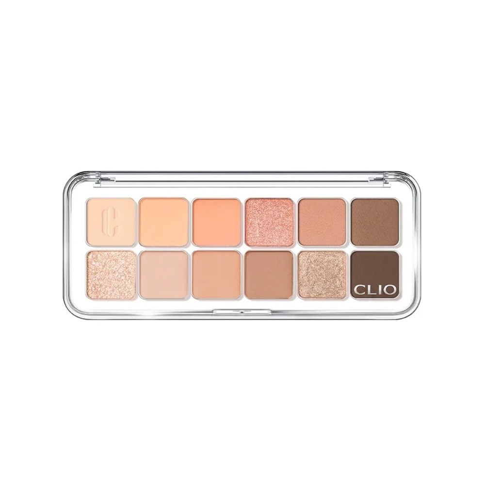 Bảng Phấn Mắt Clio Pro Eye Palette Air 0.6gx12 .#01 Coral Studio