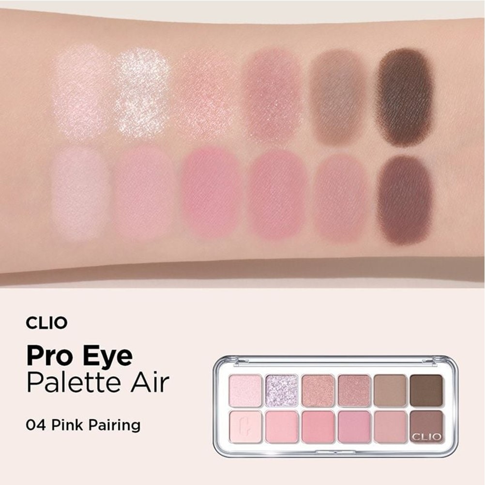 Bảng Phấn Mắt Clio Pro Eye Palette Air 0.6gx12 .#04 Pink Pairing