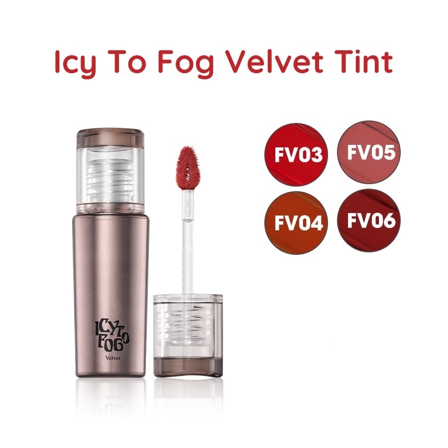 Son Kem Black Rouge Icy To Fog Velvet 3.5g .#FV03 Red Hommage Đỏ Hồng Trầm