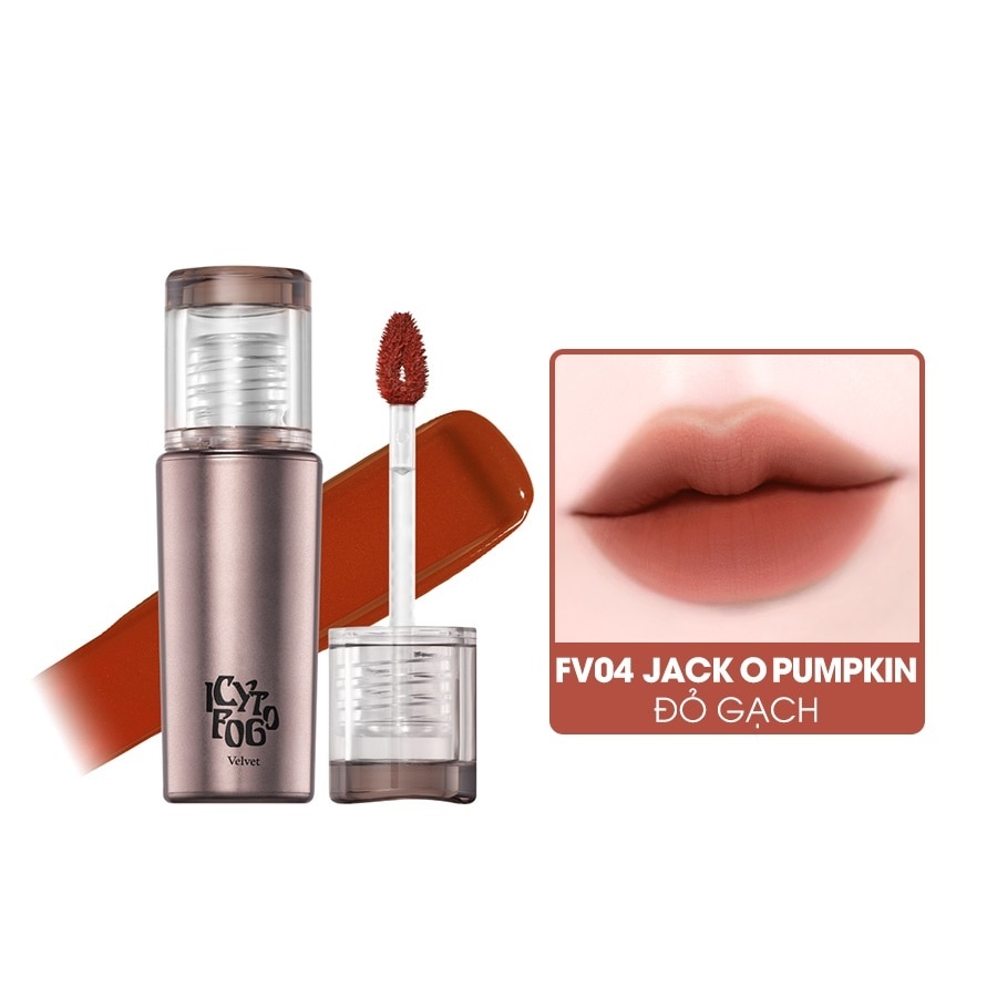 Son Kem Black Rouge Icy To Fog Velvet 3.5g .#FV04 Jack O Pumpkin Đỏ Gạch