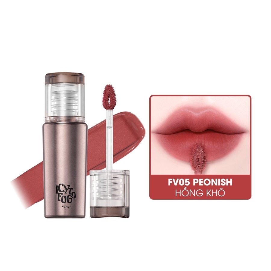 Son Kem Black Rouge Icy To Fog Velvet 3.5g .#FV05 Peonish Hồng Khô