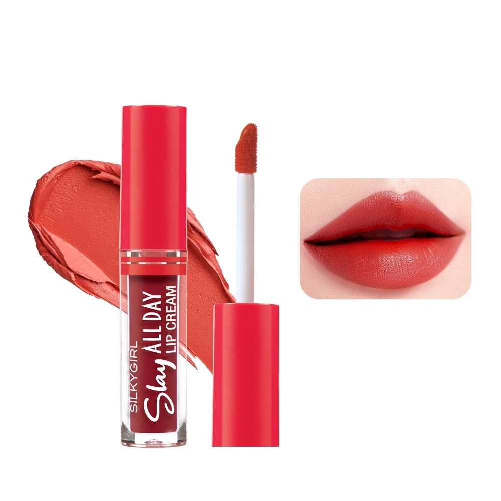 Son Kem Lì Silkygirl Slay All Day Lip Cream 2ml .#04 Kissy